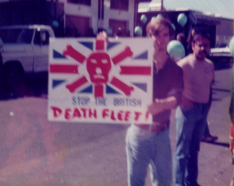 SanFran Demo 78.JPG - Pro-IRA demonstrator San Francisco 1978